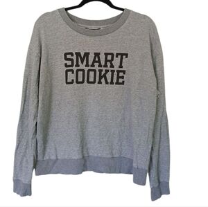 Banana Republic Gray Smart Cookie Graphic Pullover Sweatshirt Size Large